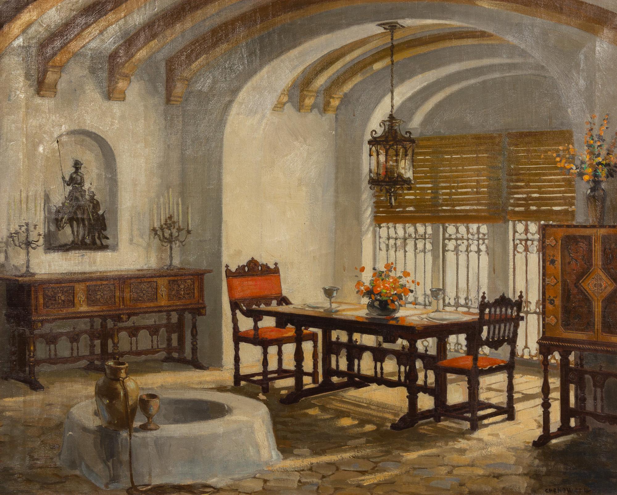 Interior with Red Chairs