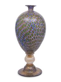 A Contemporary Murano Glass Millefiori Vase