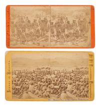 [NATIVE AMERICANS]. FLANDERS & PENELON, photographers. A group of 2 stereoviews of Native American subjects taken at Verde and San Carlos Reservations. Arizona: [Spring-Summer 1874].