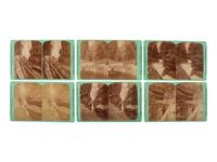 [EARLY PHOTOGRAPHY -- STEREOVIEWS]. A group of 115+ stereoviews documenting the American landscape, incl. views of Yellowstone by Haynes, views of Niagara Falls, and other outdoor scenes.