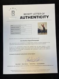 A Group of Jack Nicklaus and Arnold Palmer Signed Autograph Items (Beckett Authentication Services Letters),