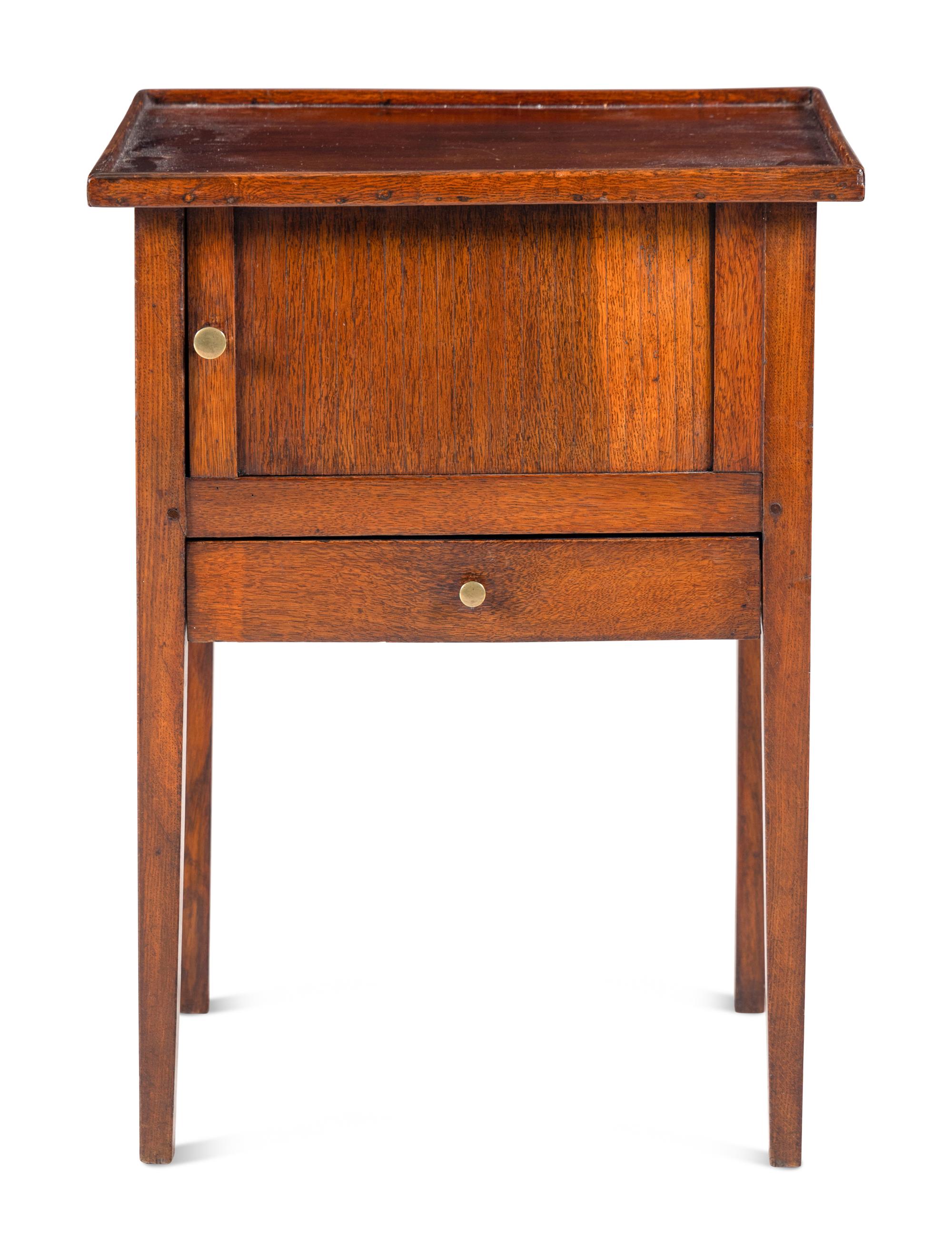 A French Tambour Door Side Table