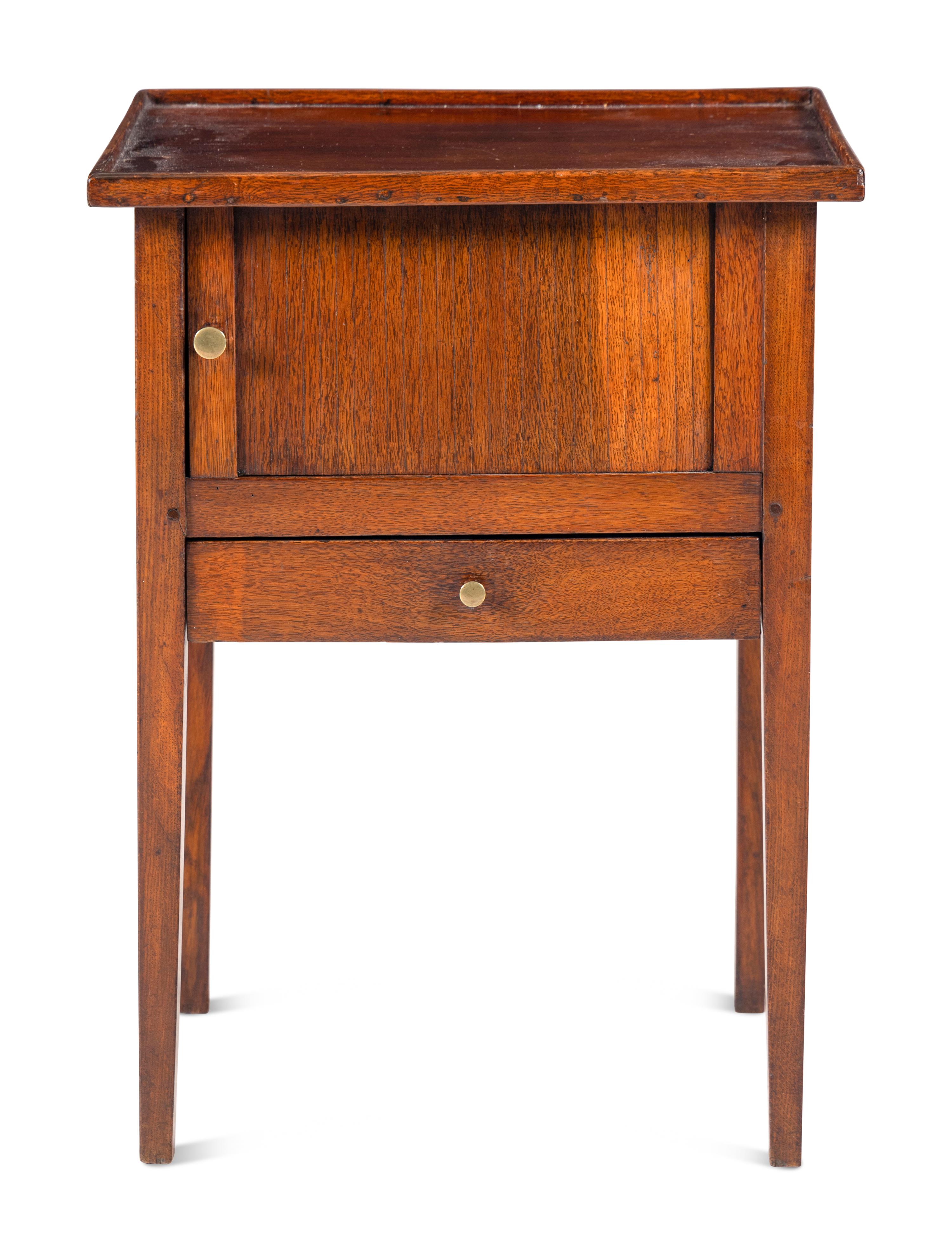 A French Tambour Door Side Table