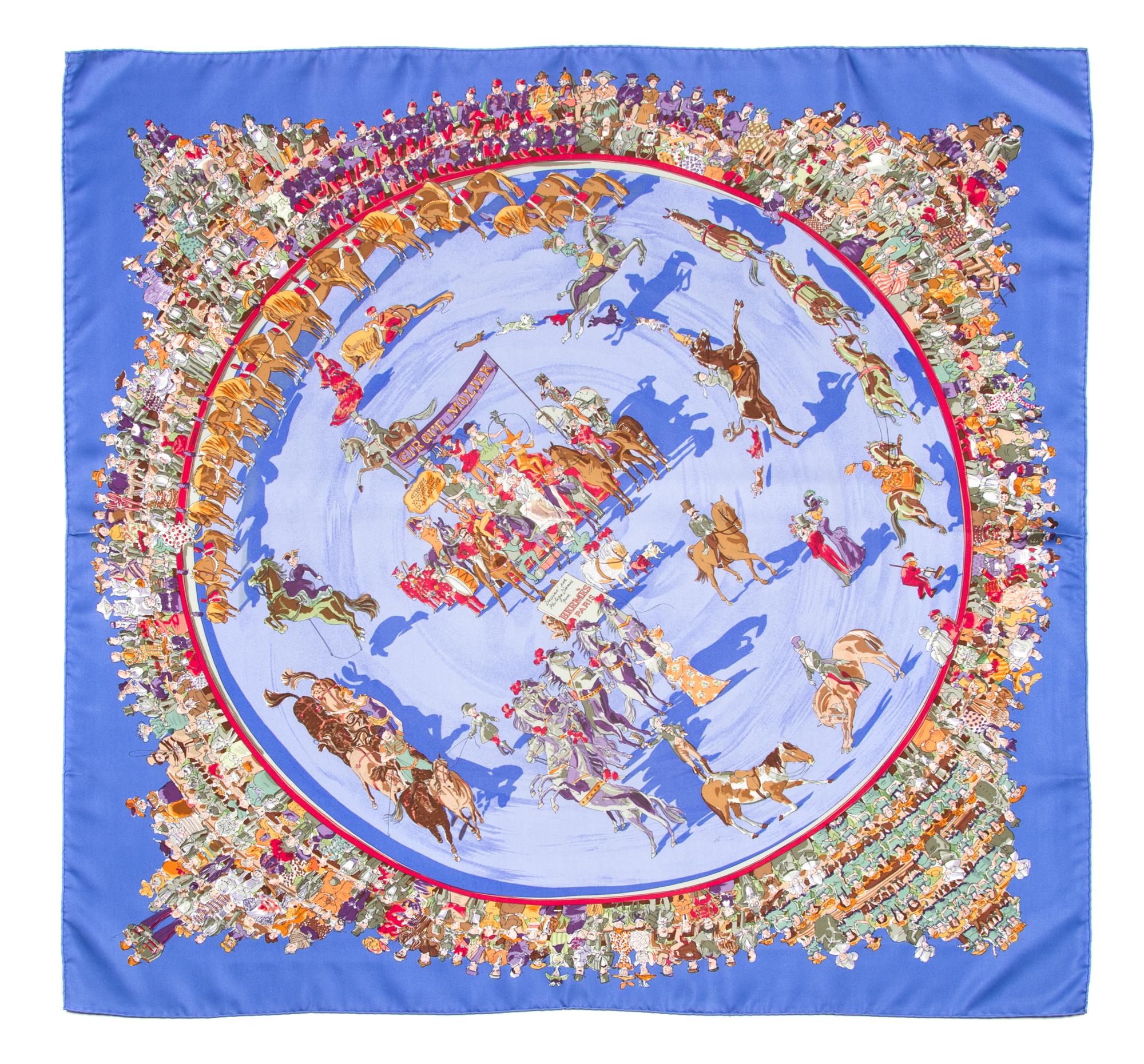 An Hermes 90cm Silk Scarf, 36"x36".