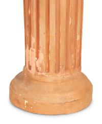 A Pair of Terracotta Busts on Pedestals