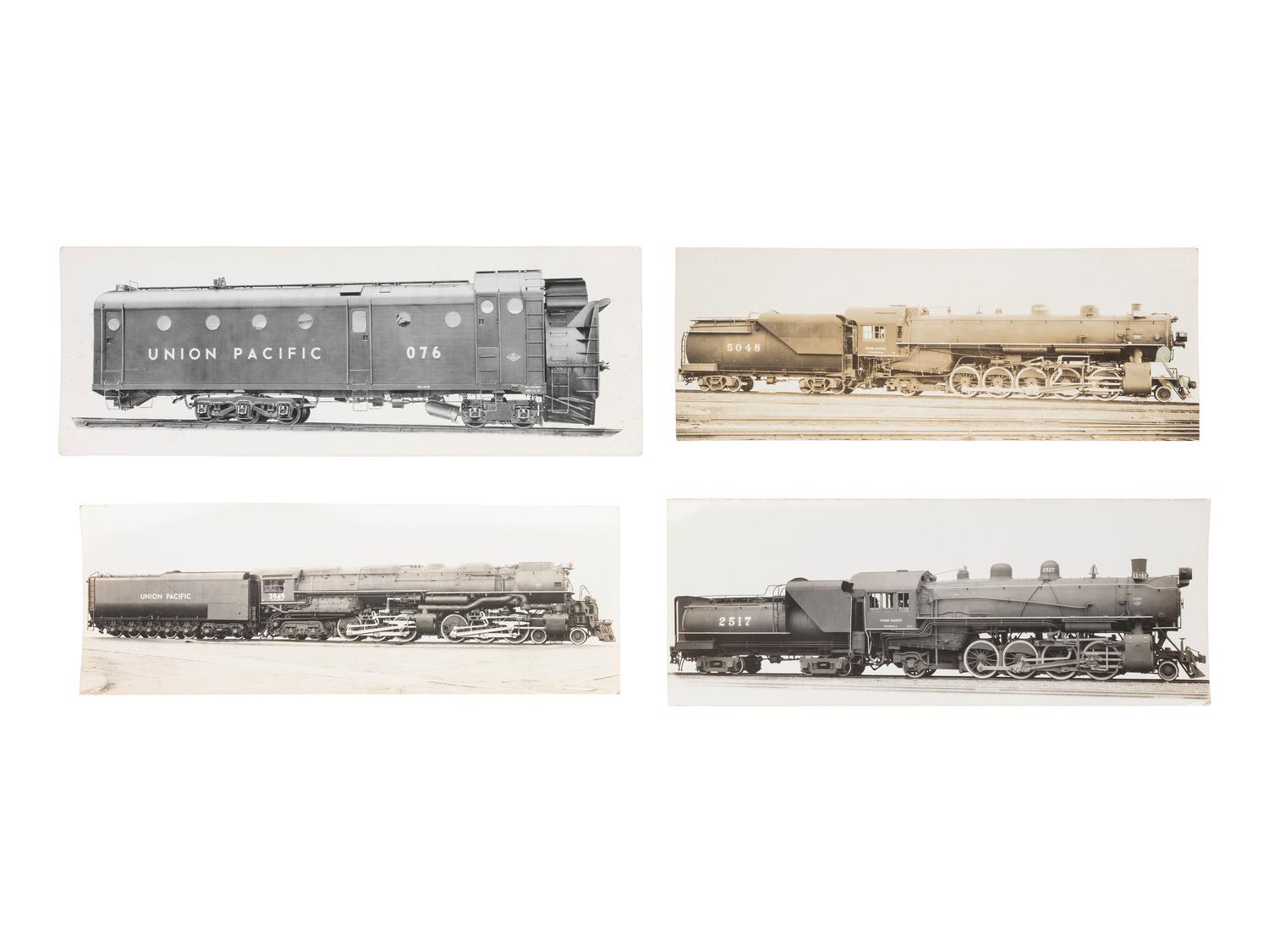 [Transportation] Collection of Over 140 Photographs of Locomotives. ca 1910s-1940s.