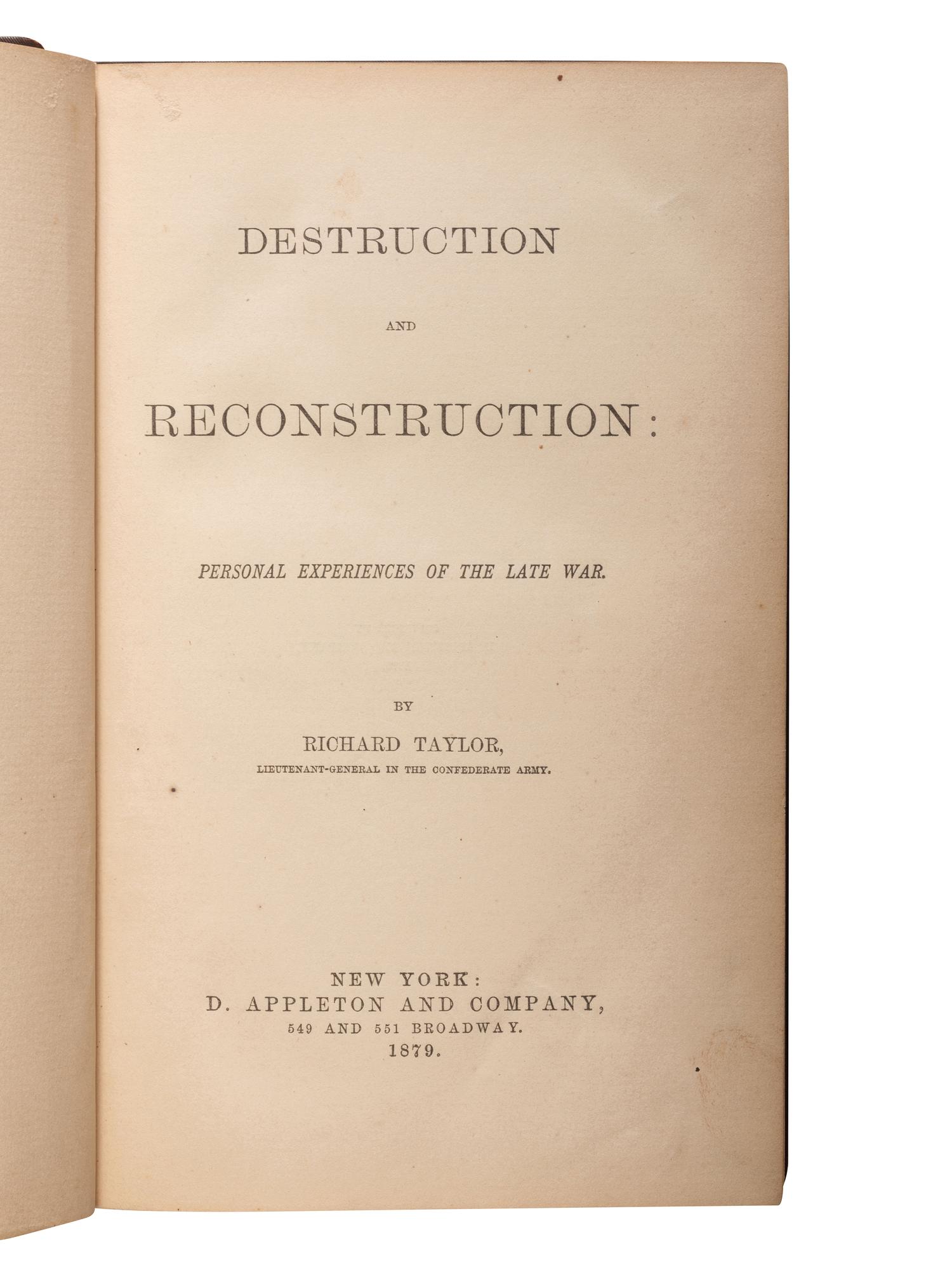 [CIVIL WAR - CONFEDERACY]. A group of Confederate soldiers' memoirs, comprising: