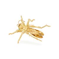YELLOW GOLD AND DIAMOND GRASSHOPPER BROOCH