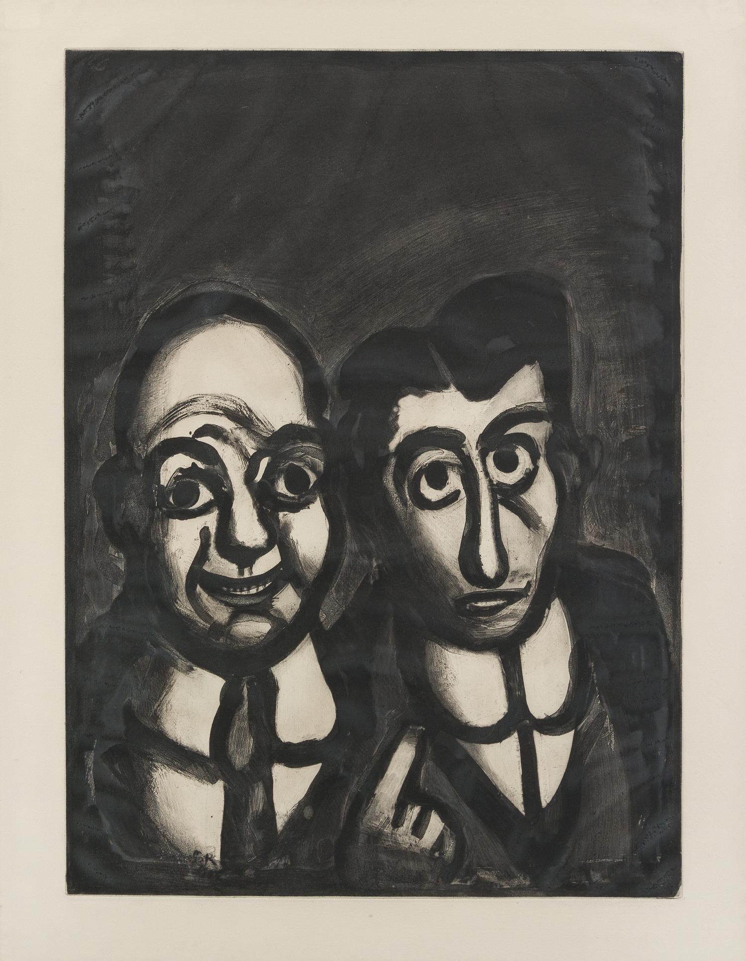 Georges Rouault, (French, 1871-1958), Nous Sommes Fous, 1922