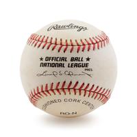 A Group of Six Johnny Bench Signed Baseballs,