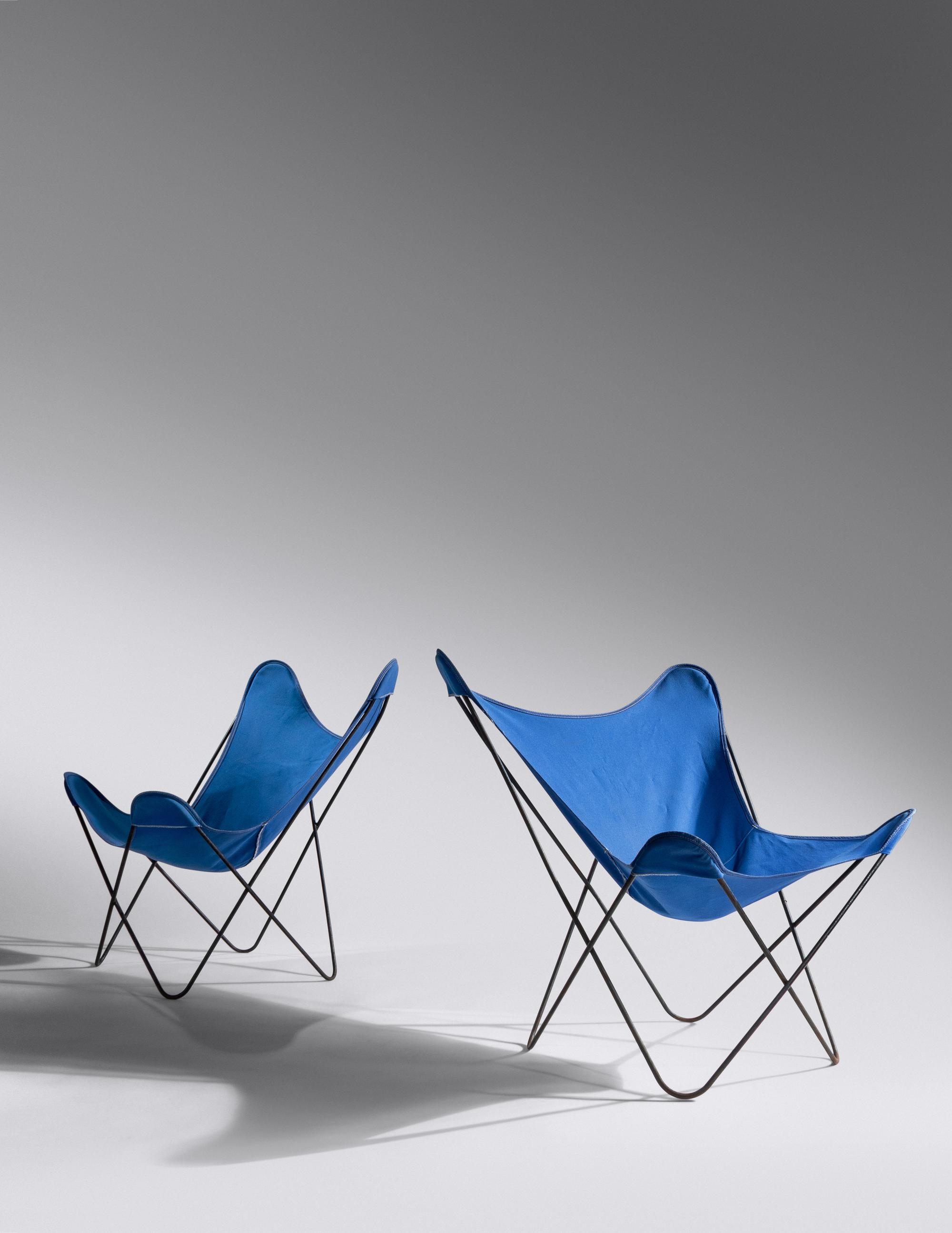 Pair of Butterfly Lounge Chairs Knoll Associates, USA