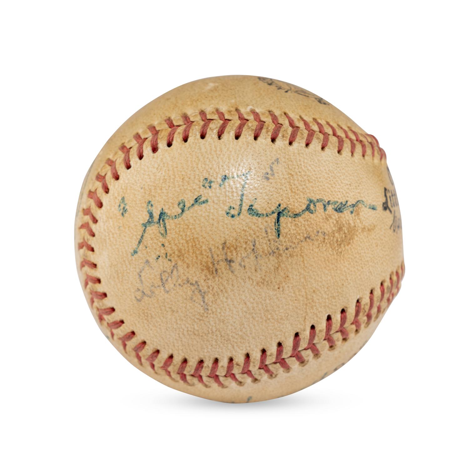A 1955 Hall of Fame Induction Signed Autograph Baseball Featuring Joe DiMaggio (Beckett Authentication Services Letter of Authenticity)