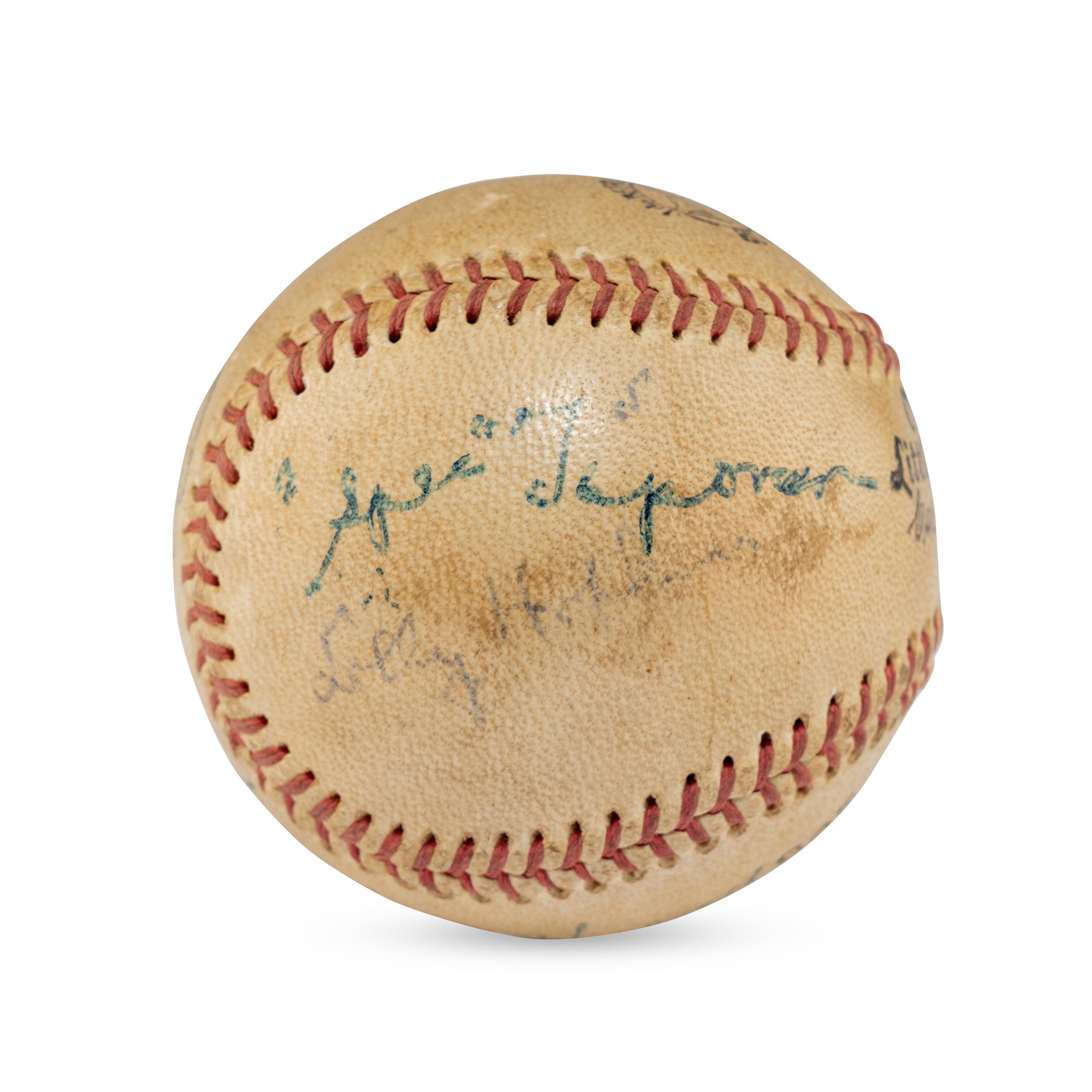 A 1955 Hall of Fame Induction Signed Autograph Baseball Featuring Joe DiMaggio (Beckett Authentication Services Letter of Authenticity)