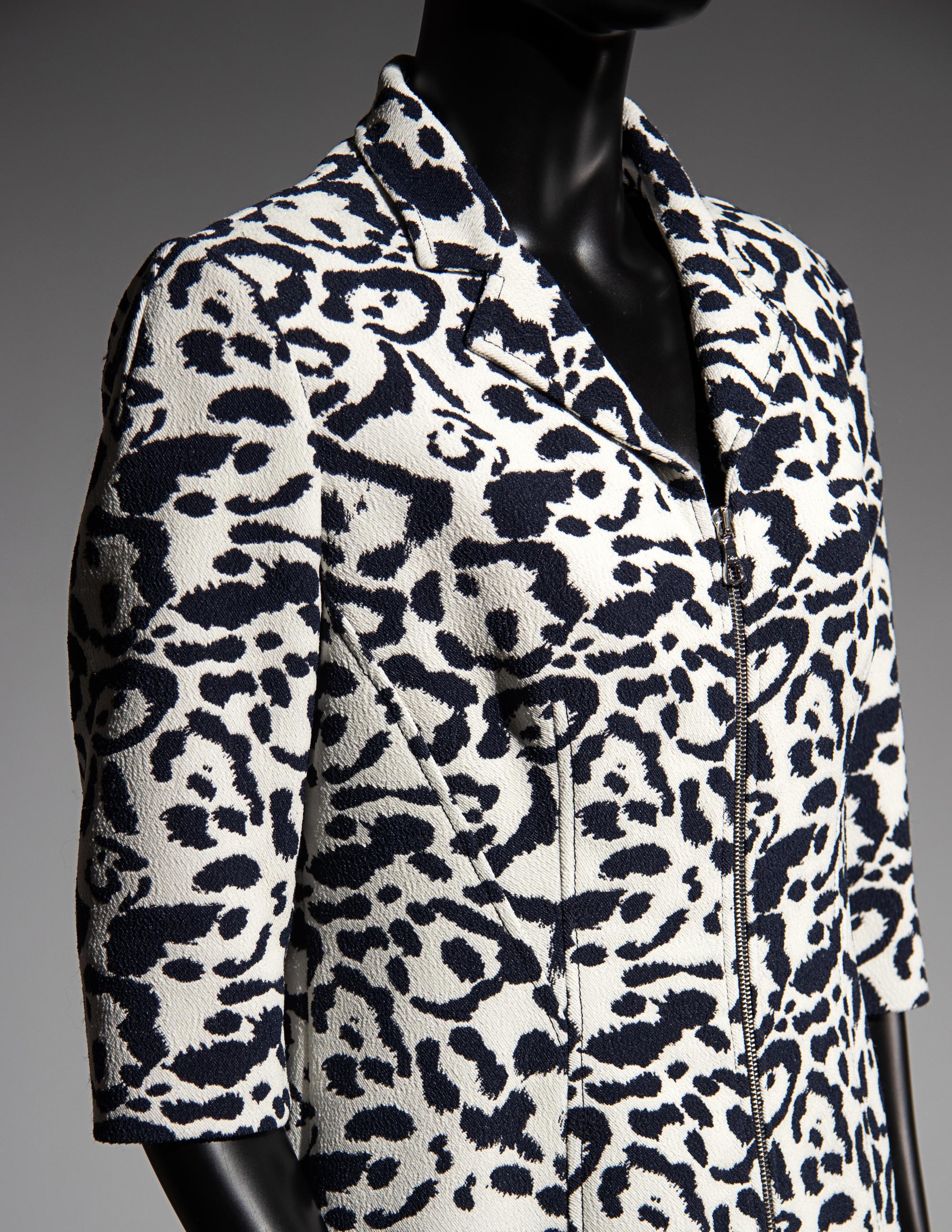 Christian Dior Animal Patterned Zip Front Dress, Pre-Fall 2016