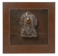 A Continental Bronze Relief Plaque Height 9 1/2 x width 9 1/2 — TONI WEINKOPF