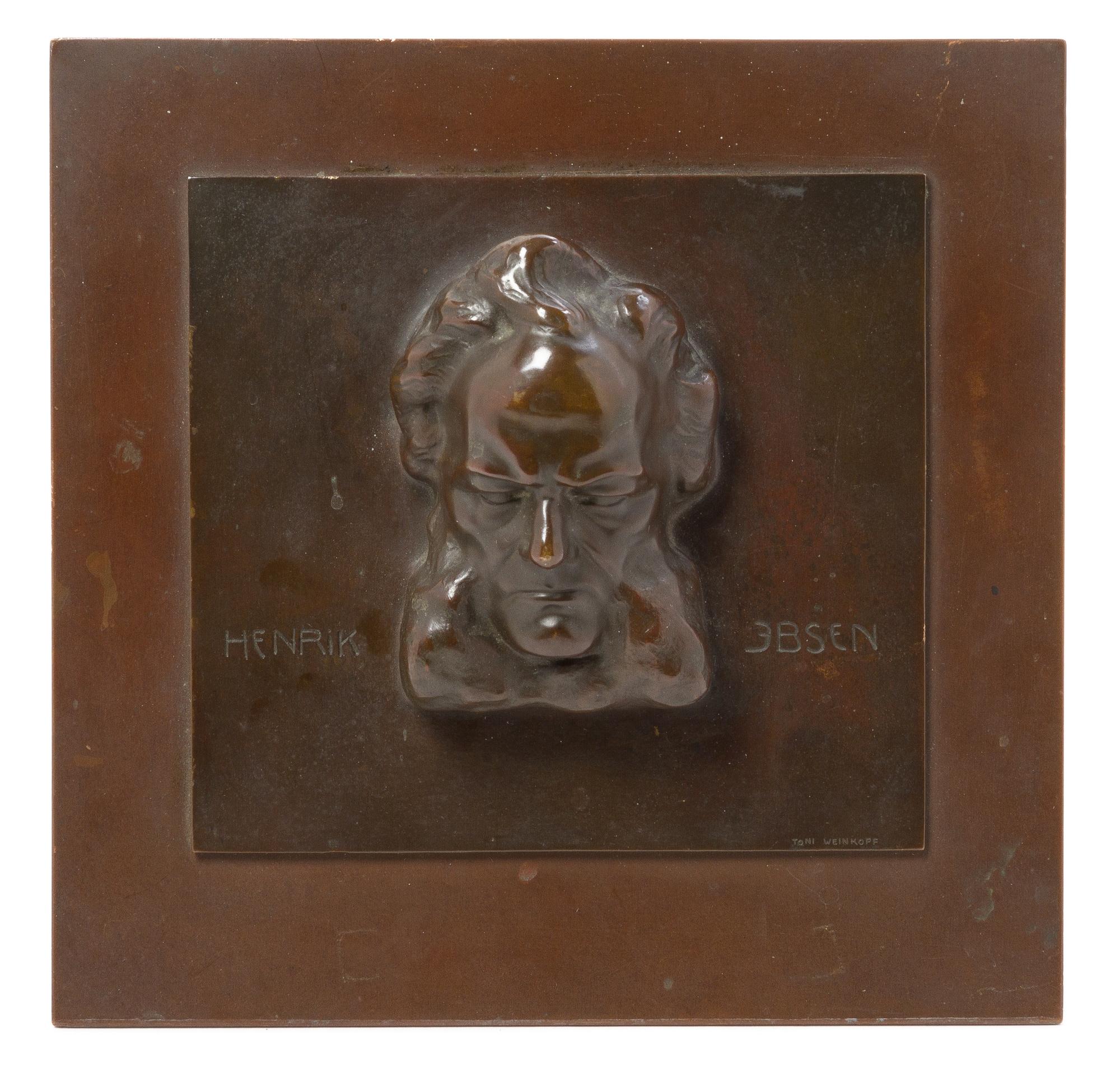 A Continental Bronze Relief Plaque Height 9 1/2 x width 9 1/2 — TONI WEINKOPF