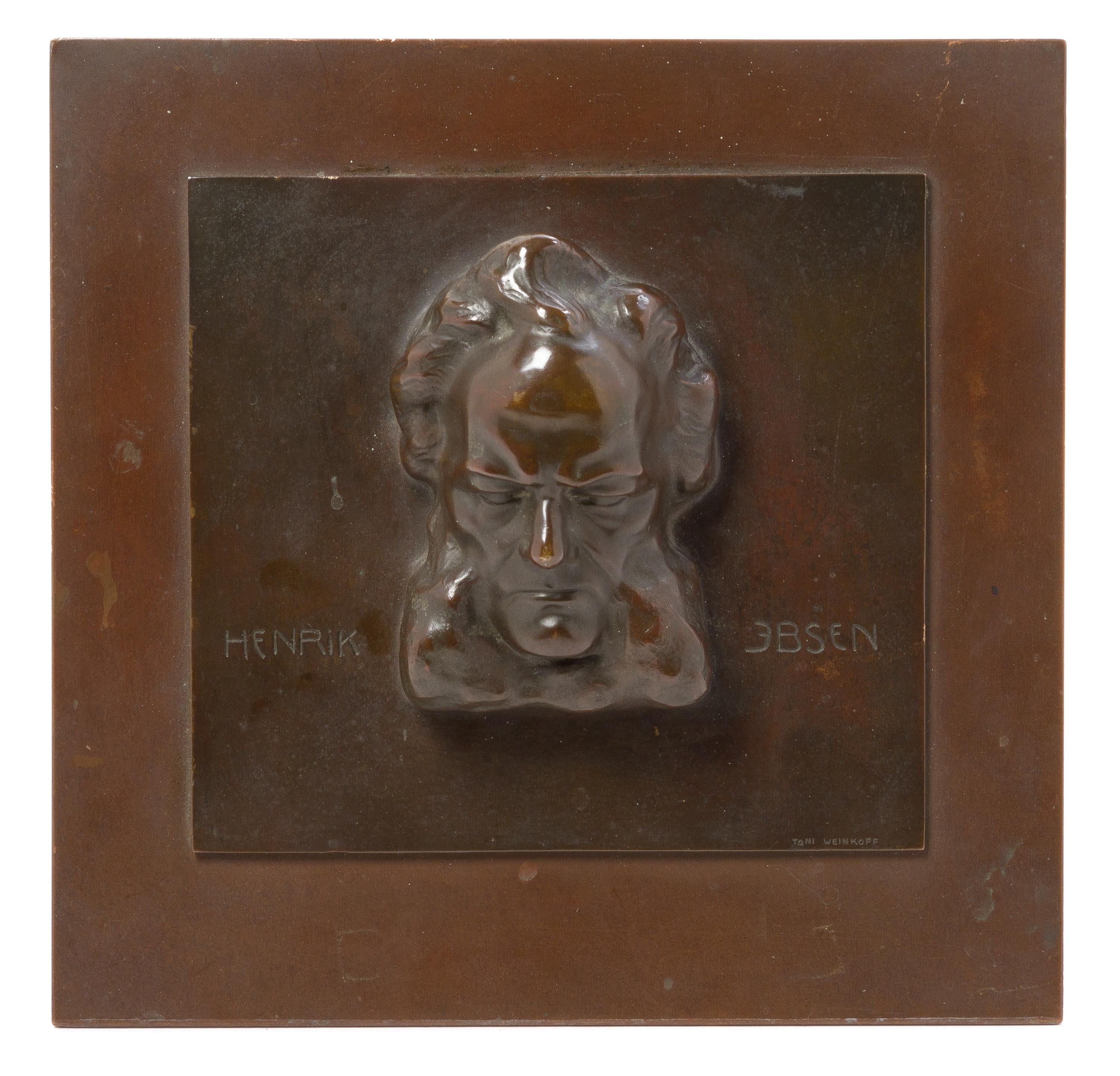 A Continental Bronze Relief Plaque Height 9 1/2 x width 9 1/2 — TONI WEINKOPF