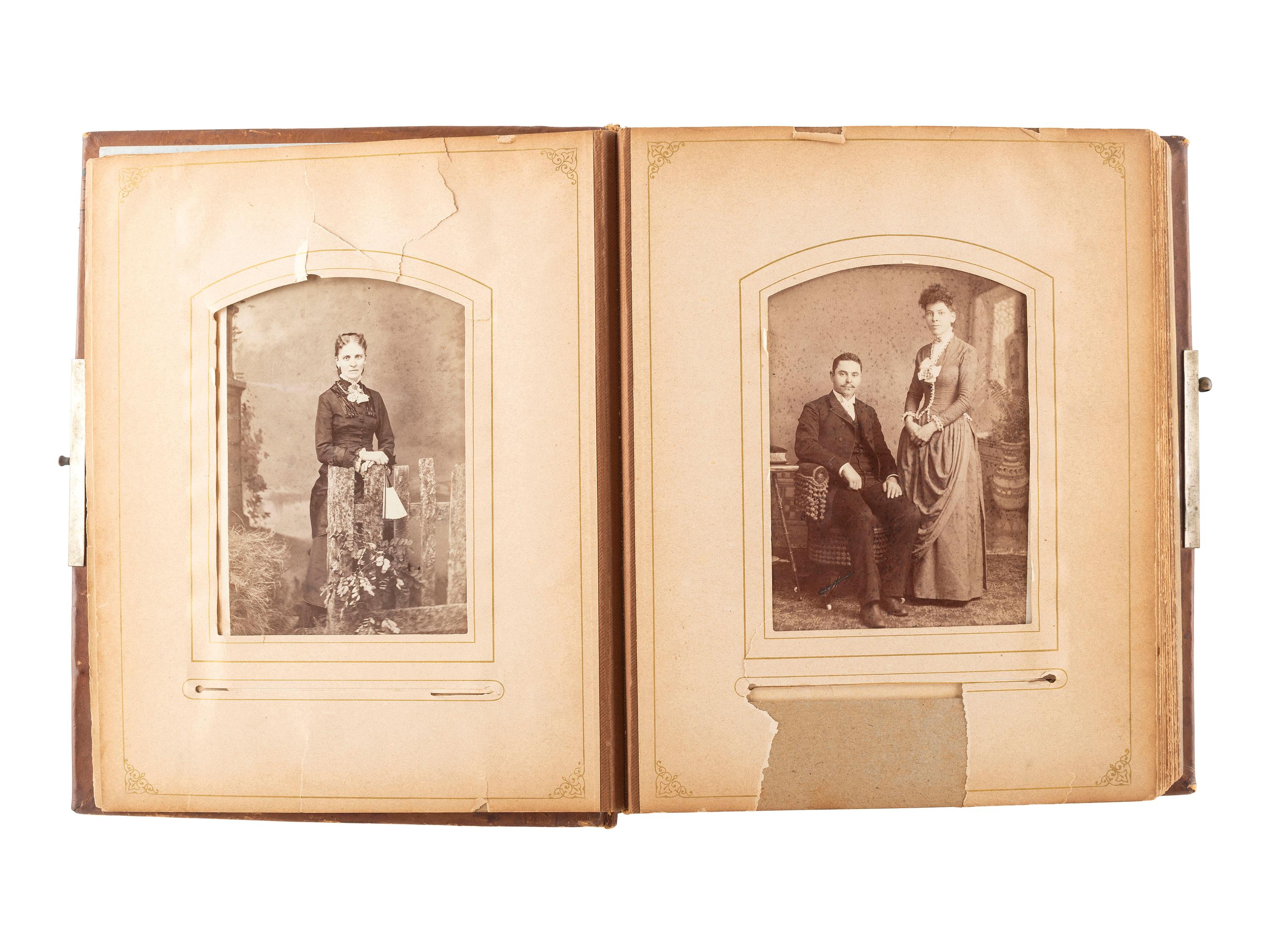 [EARLY PHOTOGRAPHY]. A collection of over 200 19th century photographs, incl. tintype of Indian Wars-era soldier.