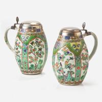 A group of nine assorted Chinese export porcelain tablewares 外銷瓷一組九件 Kangxi period ? ??