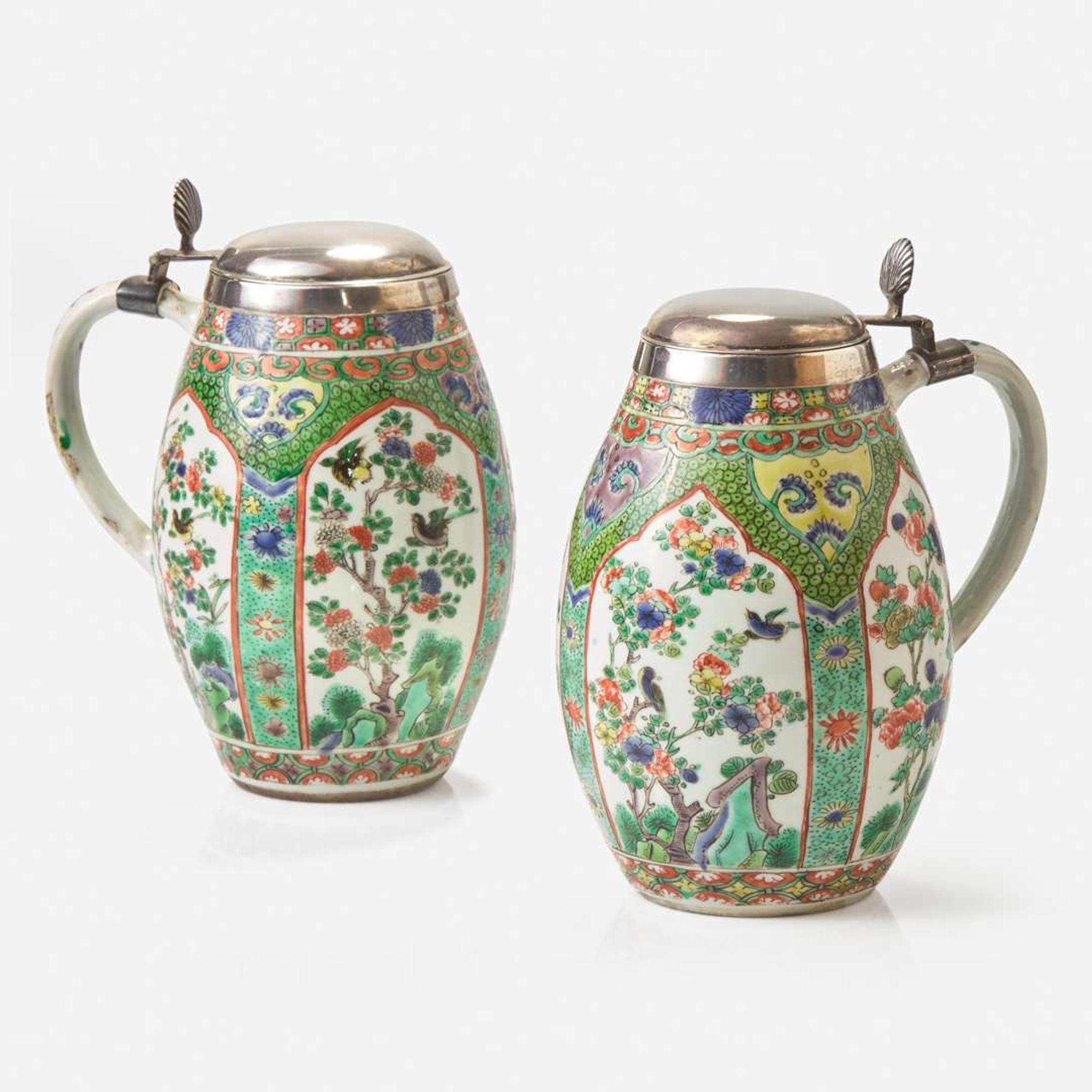 A group of nine assorted Chinese export porcelain tablewares 外銷瓷一組九件 Kangxi period ? ??