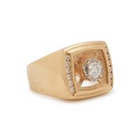 YELLOW GOLD AND DIAMOND RING