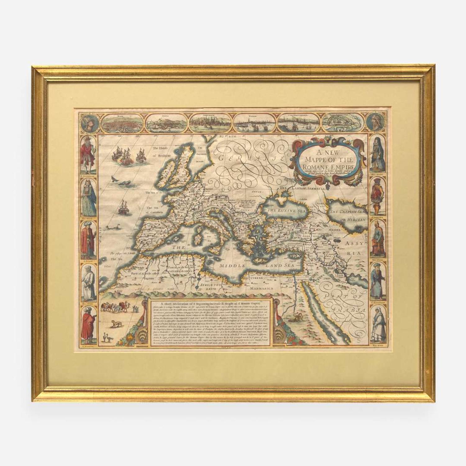 [Maps & Atlases] Speed, John A New Mappe of the Romane Empire...