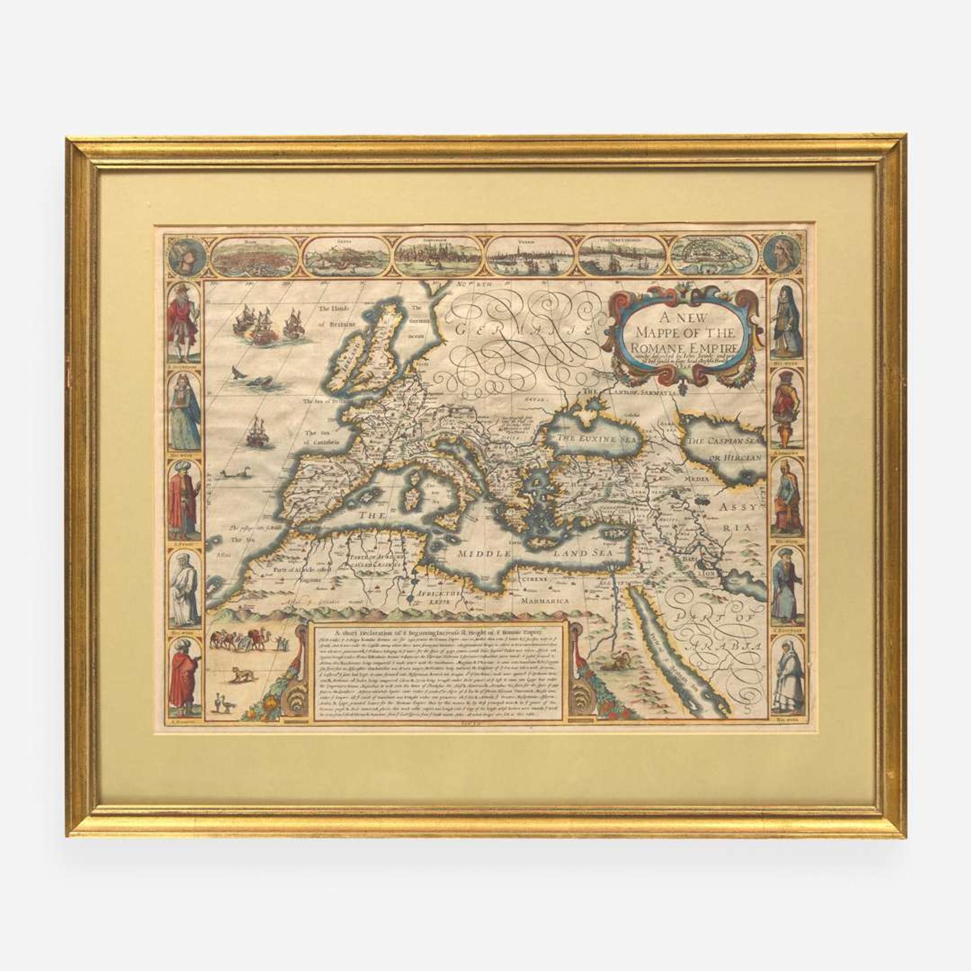 [Maps & Atlases] Speed, John A New Mappe of the Romane Empire...