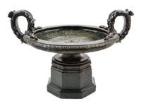A Grand Tour Marble Tazza Height 17 1/2 x width over handles 25 1/2 inches. — EARLY 19TH CENTURY