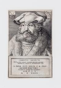 After Albrecht Durer, (German, 1471–1528), Portrait of Frederick the Wise, Elector of Saxony, 1524