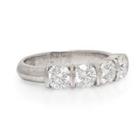 Diamond and Platinum Ring
