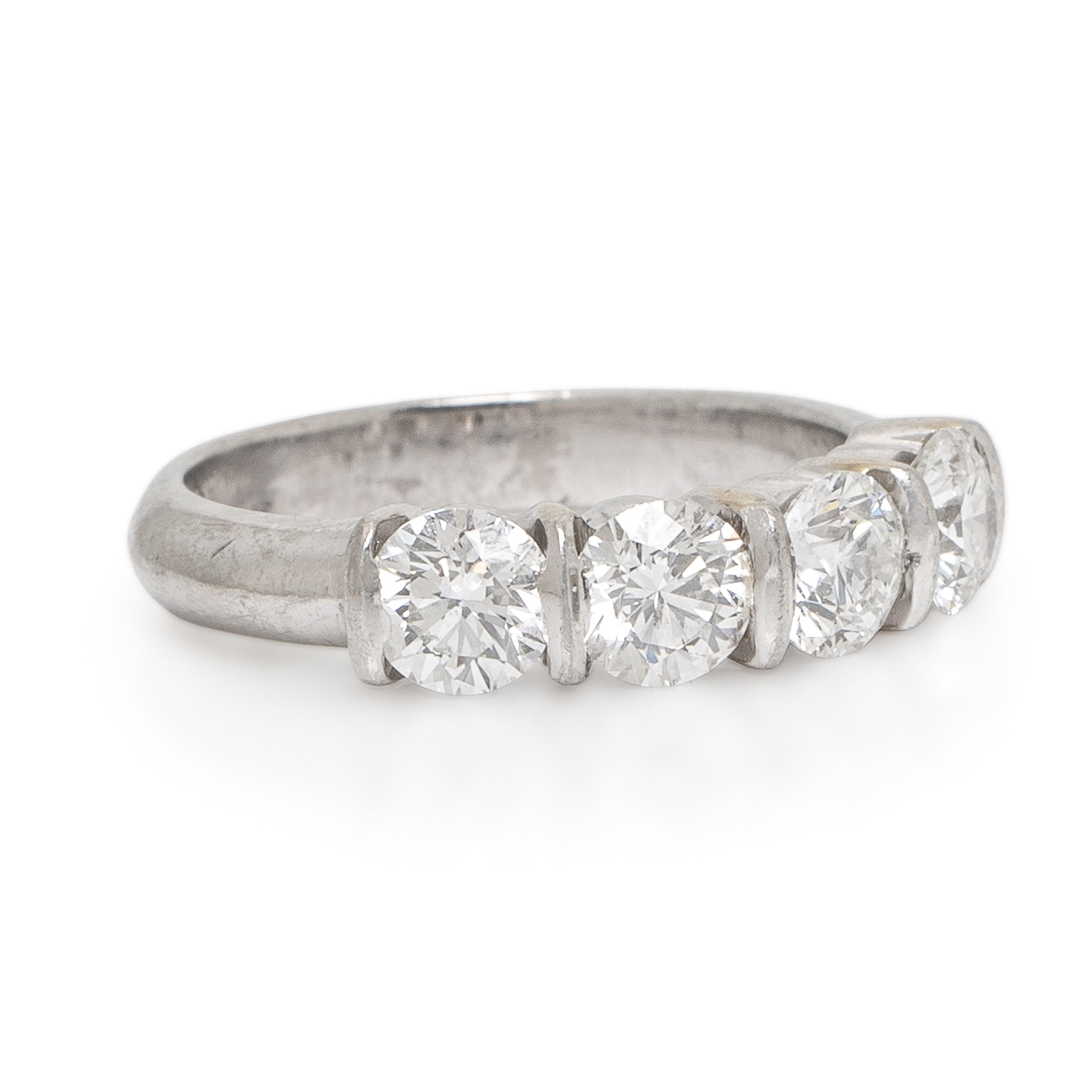 Diamond and Platinum Ring