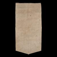 A Chinese Maroon Ground Embroidered and Kesi Silk 'Xiezhi' Rank Badge, Late 19th Century 清晚期 絳紅地緙絲納紗御史獬豸補子