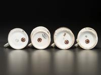 Four Railroad Worker's Porcelain Occupational Shaving Mugs