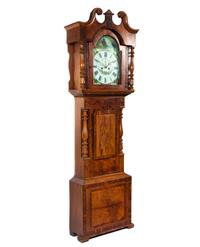 A Classical Figured Mahogany Tall Case Clock