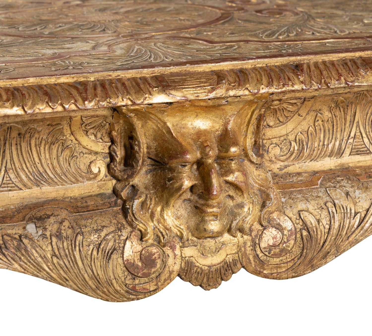 A Pair of George I Style Gilt-Gesso Tables