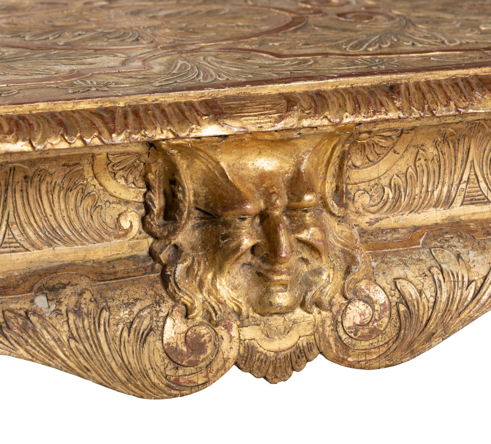 A Pair of George I Style Gilt-Gesso Tables