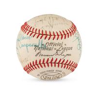 A Multi Signed Baseball Featuring Casey Stengel, Additional Hall of Famers and Notables (Beckett Authentication Services Letter of Authenticity)