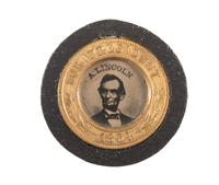 [LINCOLN, Abraham (1809-1865)]. Abraham Lincoln and Andrew Johnson campaign ferrotype. 1864.