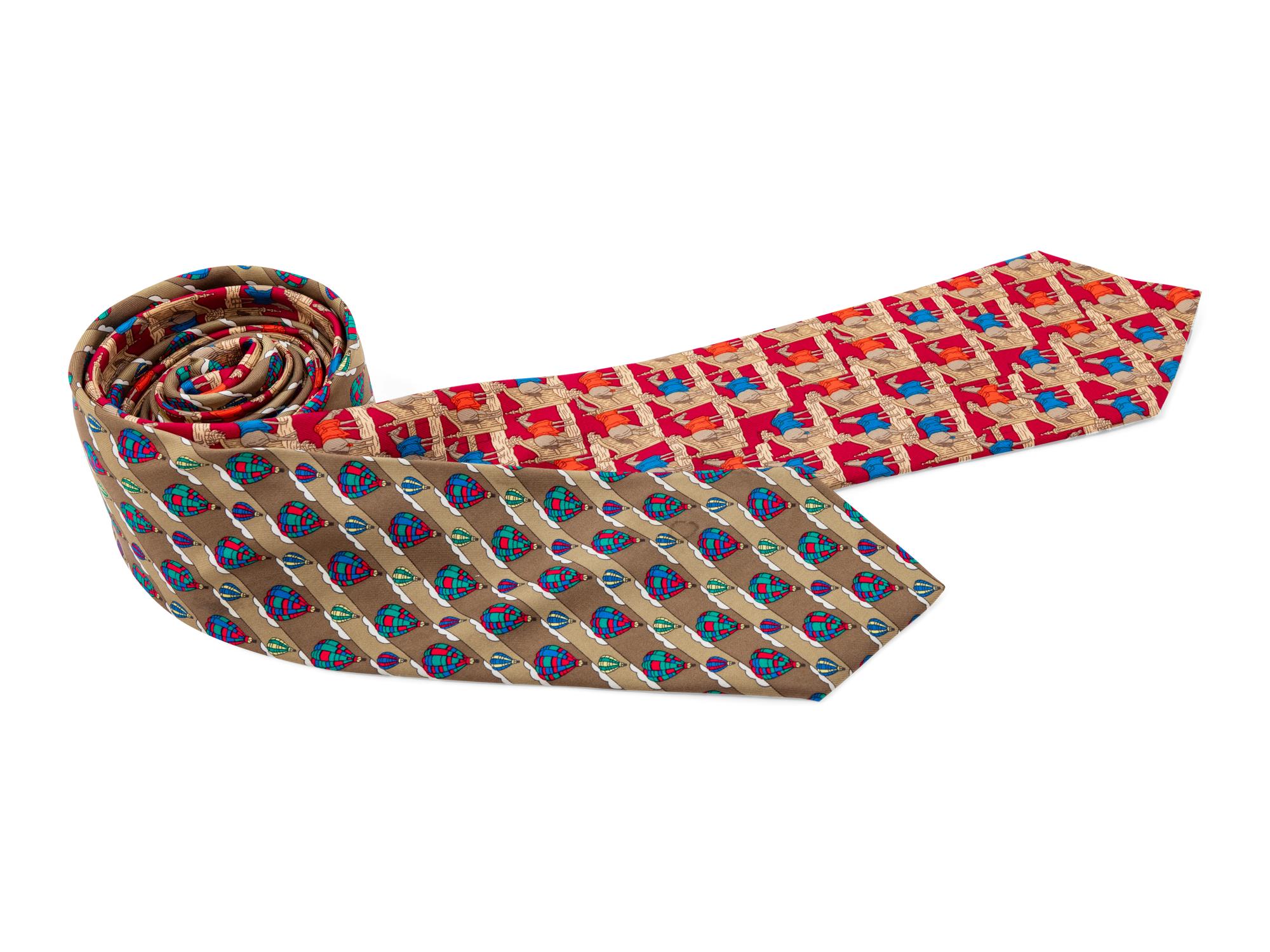 Pair of Hermès Silk Ties
