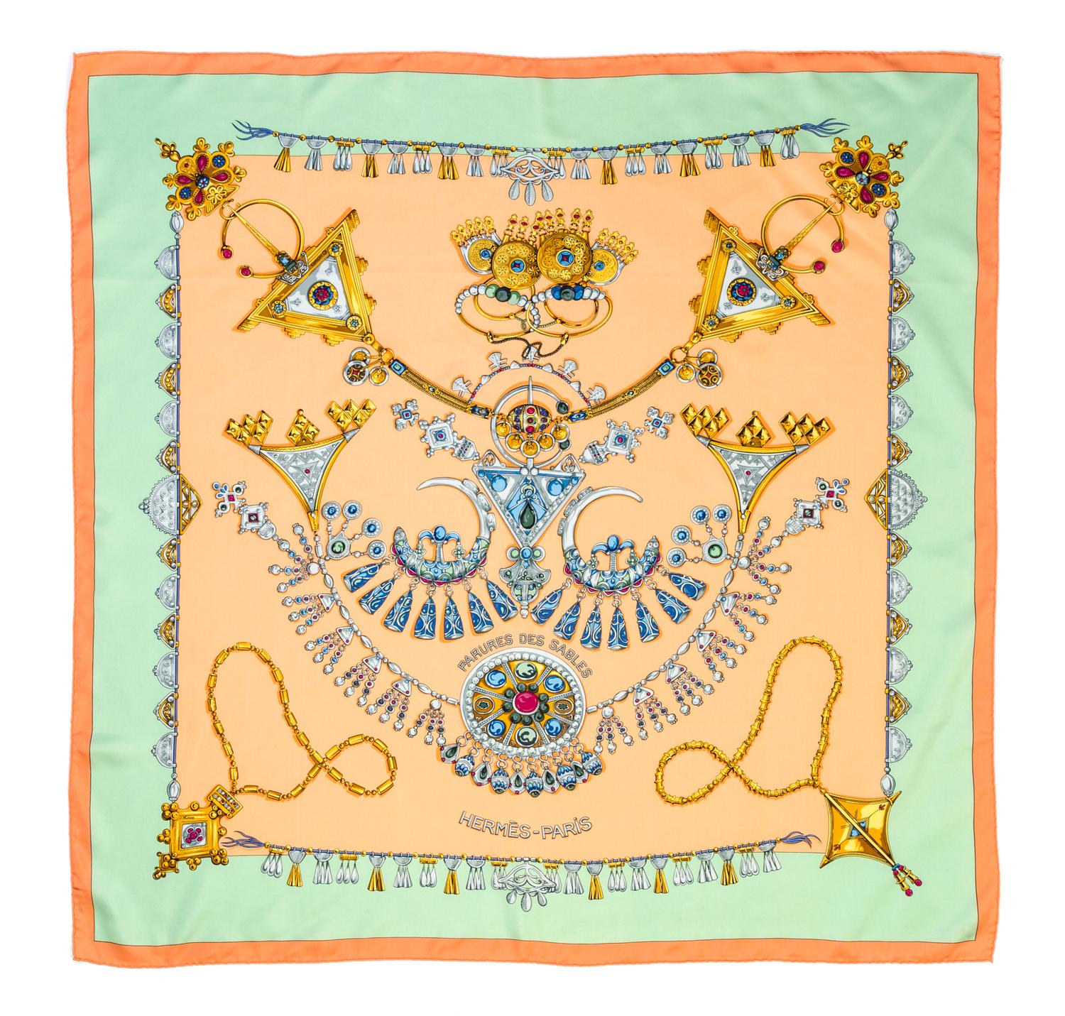 An Hermes 90cm Silk Scarf, 36" x 36".