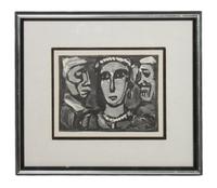 George Rouault, (French, 1871-1958), Les Visage