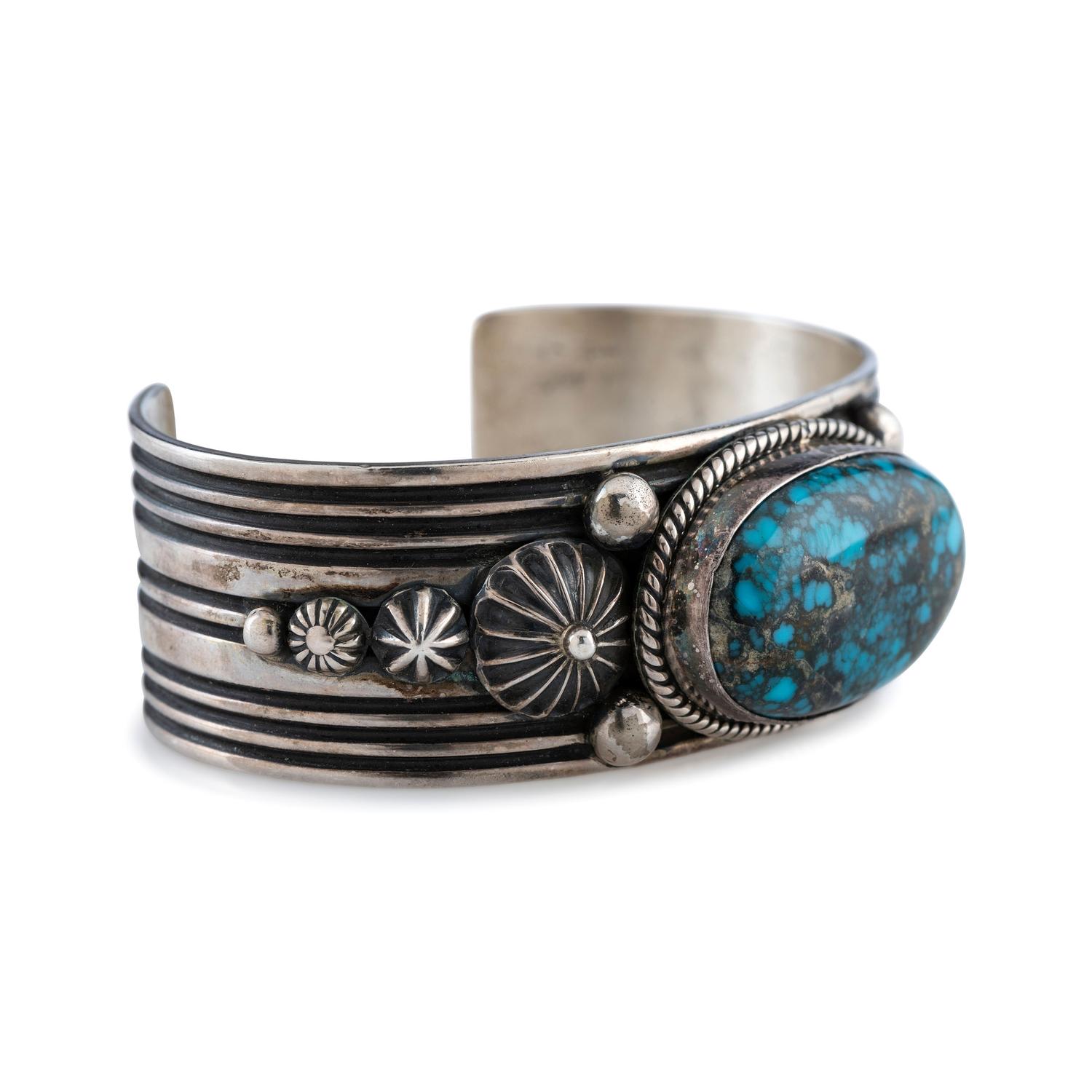 Sterling Silver and Turquoise Cuff Bracelet