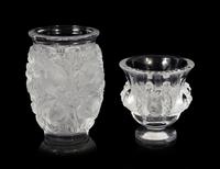 A Lalique Bagatelle Vase and a Lalique Dampierre Vase