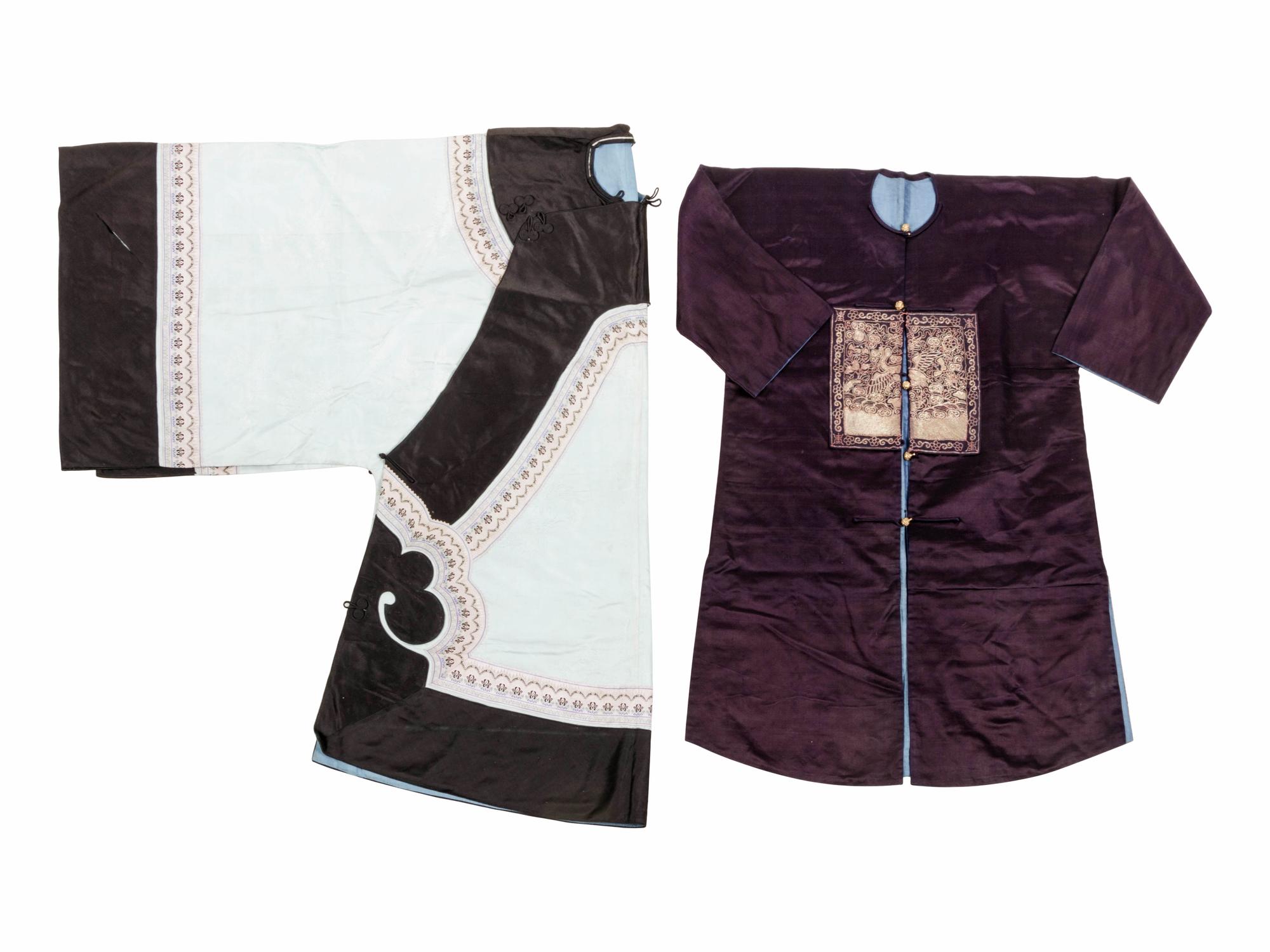 Two Chinese Embroidered Coats