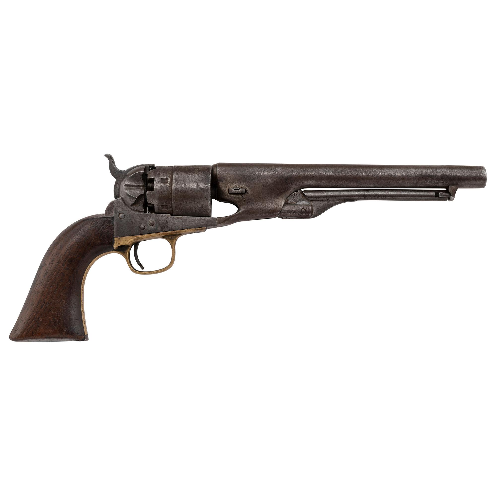 Colt Model 1860 Army Revolver with Blown Out Cylinder Inscribed to R.F. Newcomb
