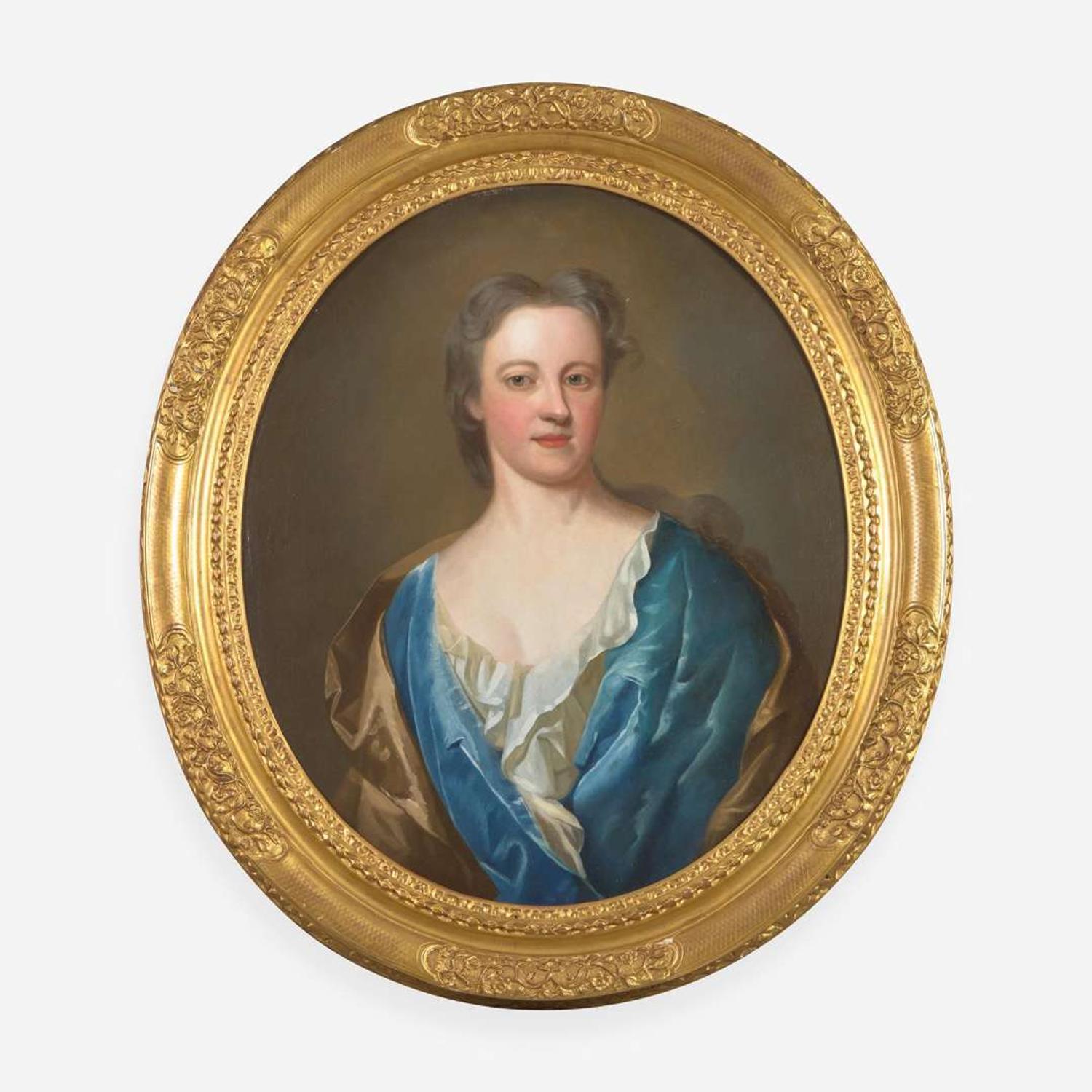 Manner of Sir Peter Lely (British, 1618–1680) Pendant Portraits, Bust-Length (2)