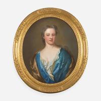 Manner of Sir Peter Lely (British, 1618–1680) Pendant Portraits, Bust-Length (2)