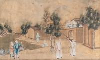 Two Chinese Gouache Paintings