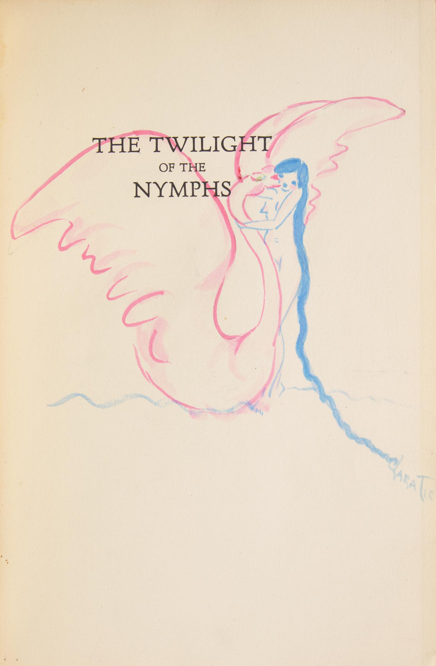 [Literature] [Tice, Clara] Louys, Pierre. Group of 2 Titles, each with an Original Drawing
