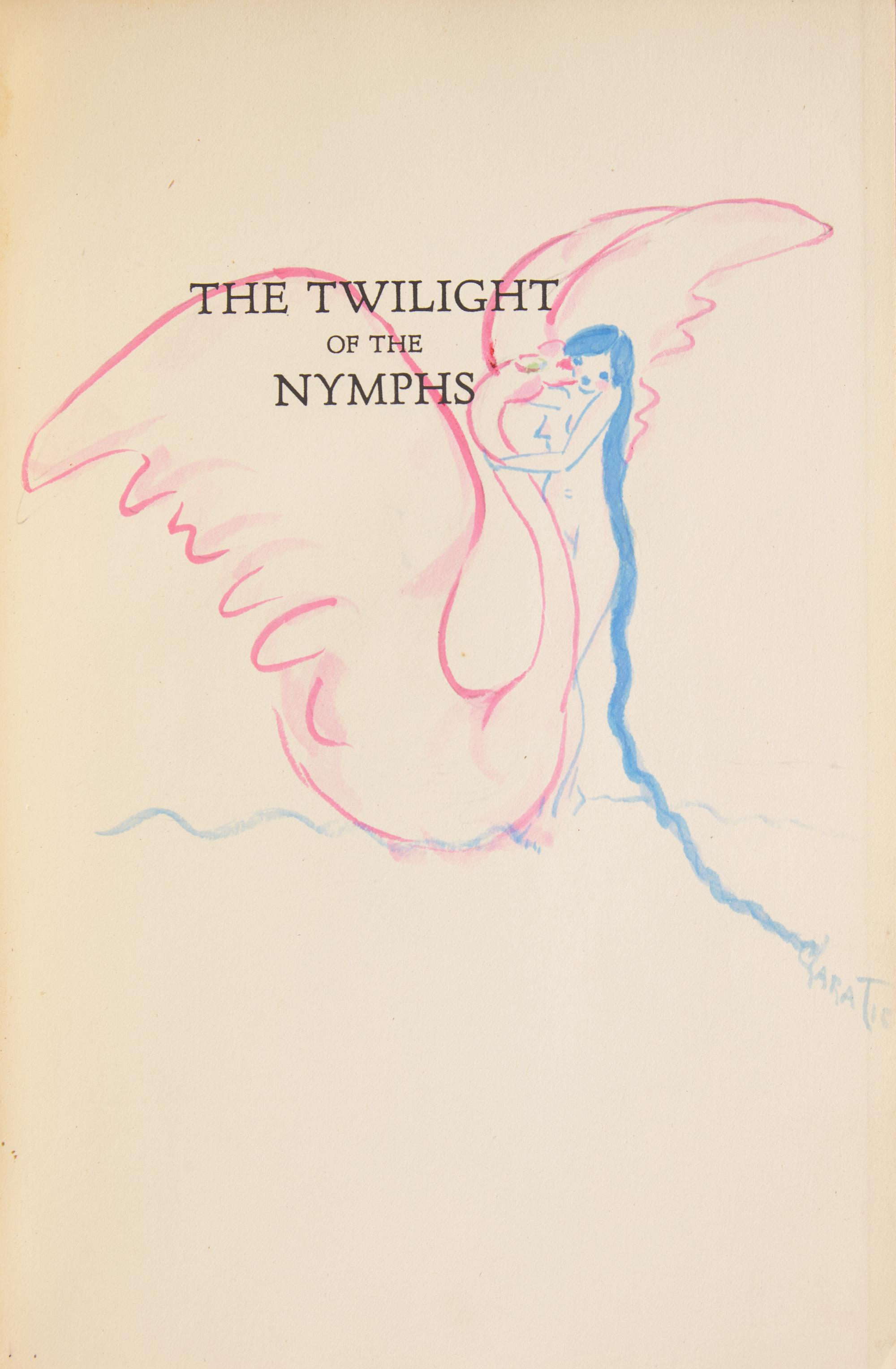 [Literature] [Tice, Clara] Louys, Pierre. Group of 2 Titles, each with an Original Drawing